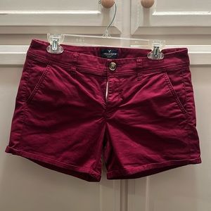 Maroon shorts size 8
